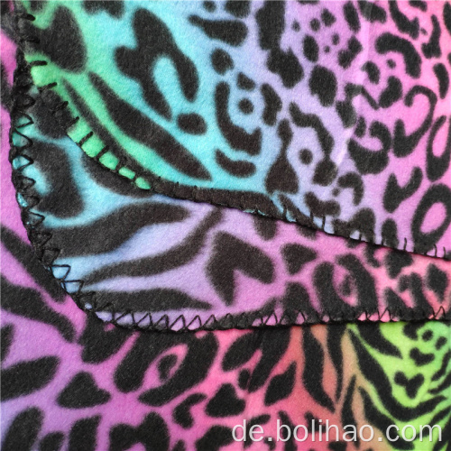 Bunte Cheetah Print Polar Fleece Decke